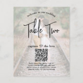 の結婚ようこそ2の写真とウェブサイトQRテーブル番号 (裏面)