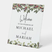 の結婚ようこそ | フローラ結婚の歓迎 台座サイン (正面)