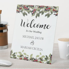 の結婚ようこそ | フローラ結婚の歓迎 台座サイン