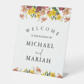 の結婚ようこそ | フローラ結婚の歓迎 台座サイン (正面)