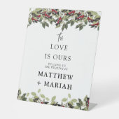 の結婚ようこそ | フローラ結婚の歓迎 台座サイン (正面)