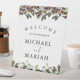 の結婚ようこそ | フローラ結婚の歓迎 台座サイン