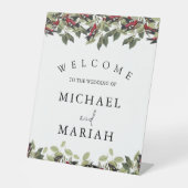 の結婚ようこそ | フローラ結婚の歓迎 台座サイン (正面)