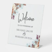 の結婚ようこそ | フローラ結婚の歓迎 台座サイン (正面)