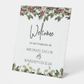 の結婚ようこそ | フローラ結婚の歓迎 台座サイン (正面)