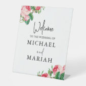 の結婚ようこそ | フローラ結婚の歓迎 台座サイン (正面)