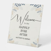 の結婚ようこそ | フローラ結婚の歓迎 台座サイン (正面)