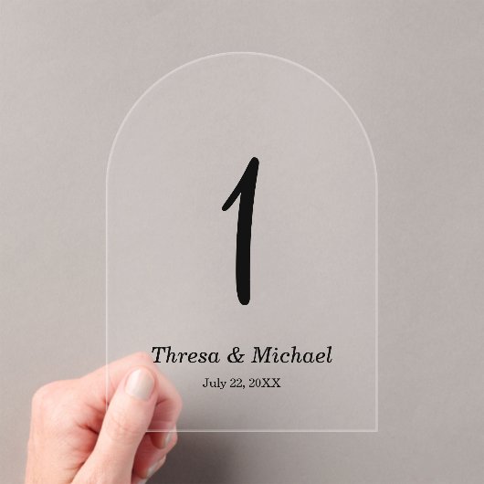 の結婚アクリル系表番号記号 アクリル招待状 (インサイチュ (ポータブル))