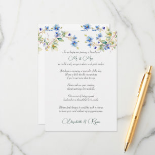 の結婚アドバイスは青い水色を願う アドバイスカード