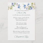 の結婚アドバイスは青い水色を願う アドバイスカード (正面)