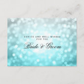 の結婚アドバイスカードビーチグラデーション《写真》ぼけ味灯 アドバイスカード (正面)