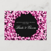 の結婚アドバイスカードピンクスパークリライト アドバイスカード (正面)