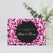 の結婚アドバイスカードピンクスパークリライト アドバイスカード (スタンド正面)