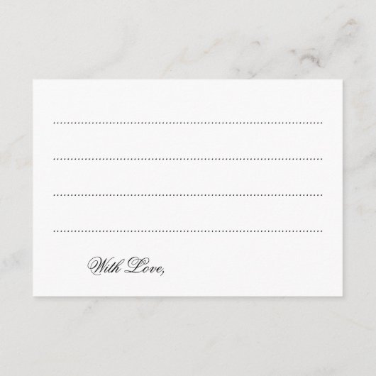 の結婚アドバイスカードピンクハリウッドグラム アドバイスカード (裏面)