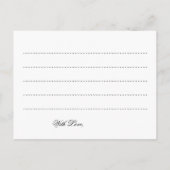 の結婚アドバイスカードブルーきらめくライト アドバイスカード (裏面)