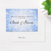 の結婚アドバイスカードブルーウィンターワンダーランド (デスク)