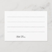 の結婚アドバイスカード金ゴールドラきらめくイト アドバイスカード (裏面)