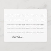 の結婚アドバイスカード銀グリッター灯 アドバイスカード (裏面)