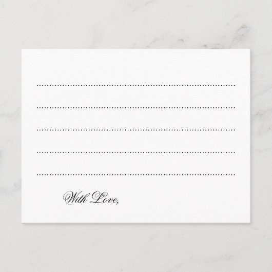 の結婚アドバイスカード銀グリッター灯 アドバイスカード (裏面)