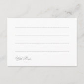 の結婚アドバイスカード銀《写真》ぼけ味輝くライト アドバイスカード (裏面)