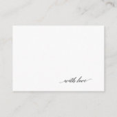 の結婚アドバイス&ウェルウィッシュ・カード アドバイスカード (裏面)