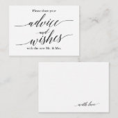 の結婚アドバイス&ウェルウィッシュ・カード アドバイスカード (正面/裏面)