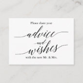 の結婚アドバイス&ウェルウィッシュ・カード アドバイスカード (正面)