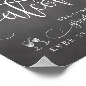 の結婚アルコールバー徴候 ポスター (角)