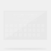 の結婚アルファベット座席表アクリル記号 アクリルサイン (正面)