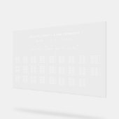 の結婚アルファベット座席表アクリル記号 アクリルサイン (傾斜)