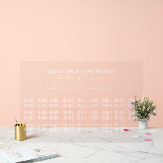 の結婚アルファベット座席表アクリル記号 アクリルサイン (ウェディング)