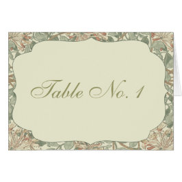 の結婚アンティークテーブルカード