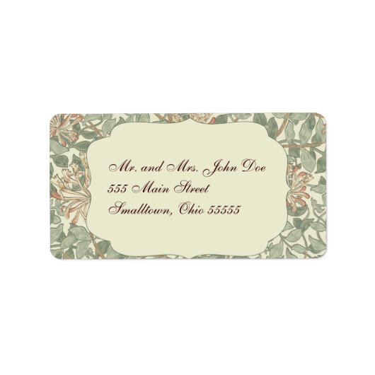 の結婚アンティーク住所 シール (正面)