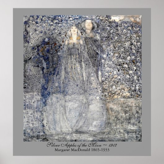 の結婚アールヌーボーシルバーリンゴ1912年マクドナルド ポスター (正面)