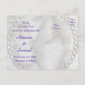 の結婚アールヌーボーシルバーリンゴ1912年マクドナルド 案内ポストカード (裏面)