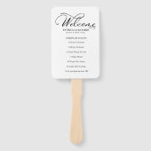 の結婚イベントの順序タイムラシンプルインエレガント ハンドファン (正面)