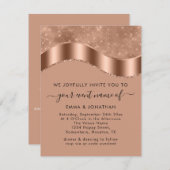 の結婚イベントブライダルQRコードバラ金ゴールド縁ど (正面/裏面)