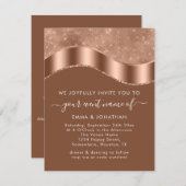 の結婚イベントブライダルQRコードバラ金ゴールド銅 (正面/裏面)