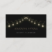 の結婚イベントプランナースパークリー白黒ライト 名刺 (正面)