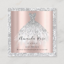 の結婚イベントプランナーバラ金ゴールドグリッターシルバーグレー 予約カード