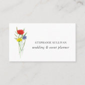 の結婚イベントプランナーワイルドフラワー名刺 名刺 (正面)
