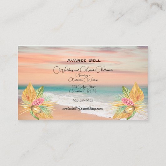 の結婚イベントプランナー名刺 名刺 (裏面)