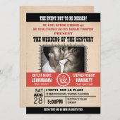 の結婚イベントポスター – スタイル写真招待状 招待状 (正面/裏面)