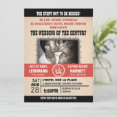 の結婚イベントポスター – スタイル写真招待状 招待状 (スタンド正面)