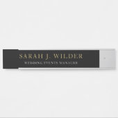 の結婚イベントマネージャOffice Door Sign サインプレート (正面)