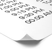 の結婚イベント予定の書モダン道 ポスター (角)