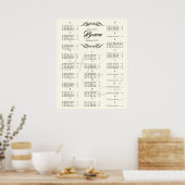 の結婚イベント客席表 ポスター (キッチン)