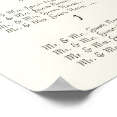 の結婚イベント客席表 ポスター (角)