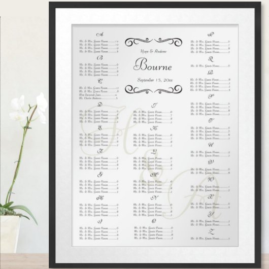 の結婚イベント客席表 ポスター