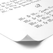 の結婚イベント客席表 ポスター (角)